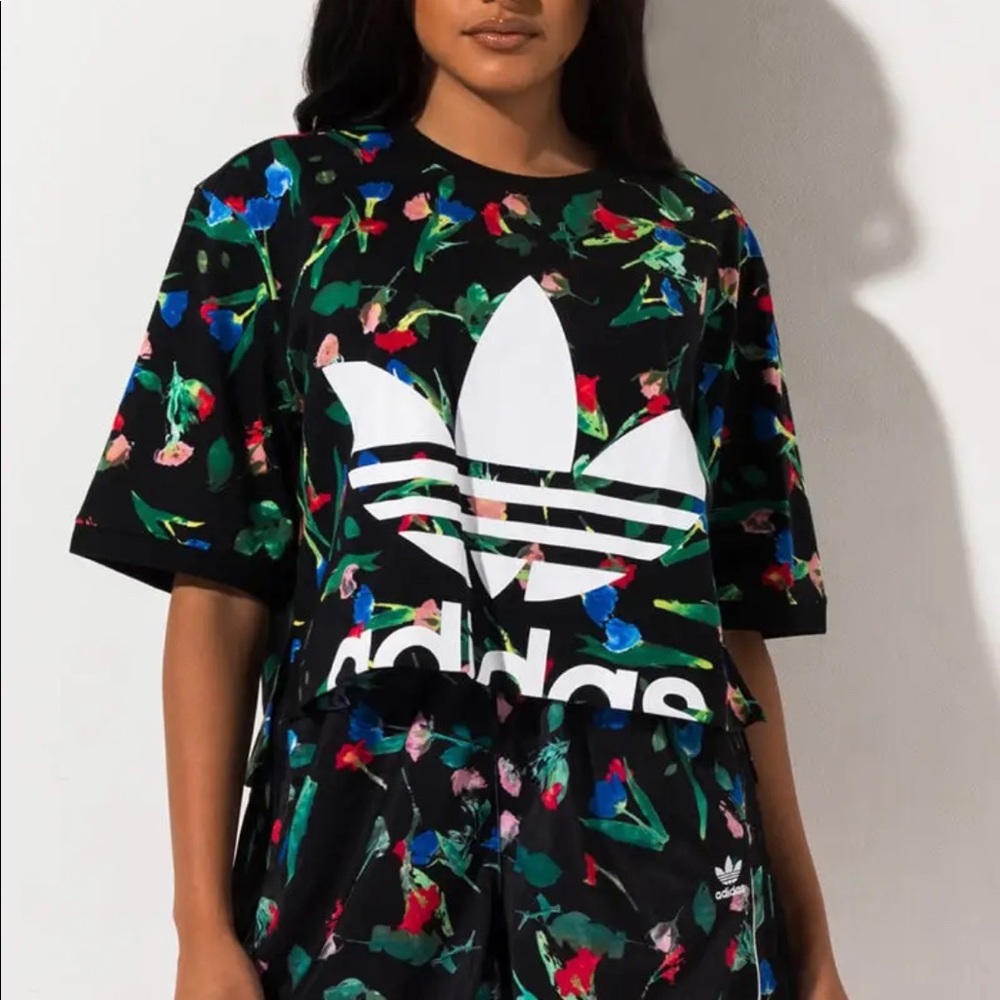Adidas AOP Floral Top Small